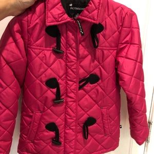 Girls pink lightweight coat Size M (10-12)